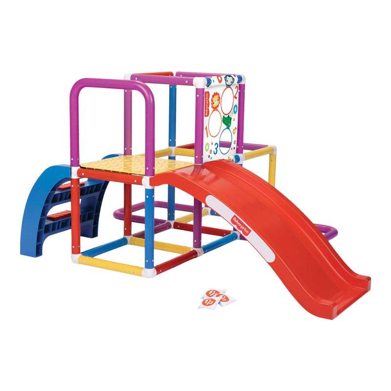 Fisher Price Jungle Kids' Outdoor Gym with Slide, Ages 2+ K3