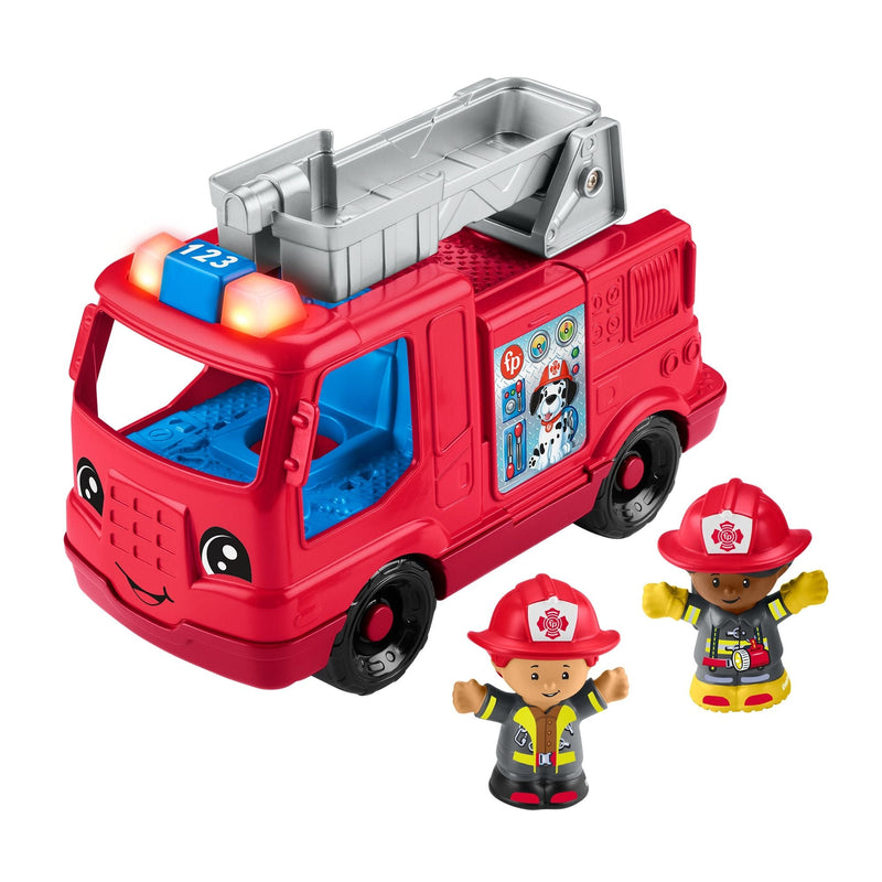 Fisher-Price Little People Fire Truck Musical Toddler Toy with Lights, Sounds & 2 Figures Y1