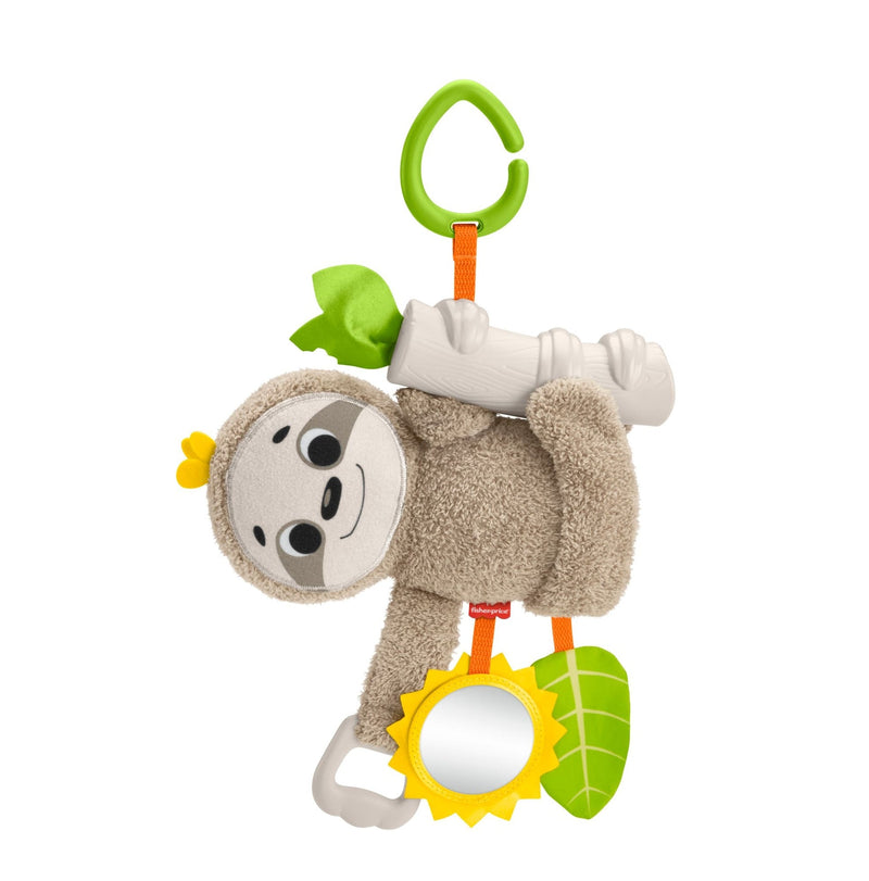 Fisher-Price Slow Much Fun Portable Stroller Sloth, Ages 0+ Y5