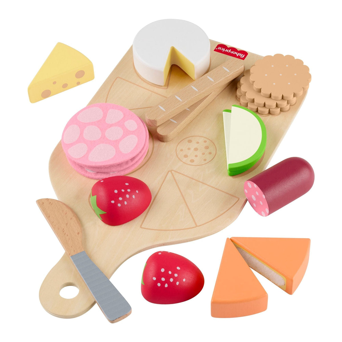 Fisher-Price Wooden Charcuterie Board Set