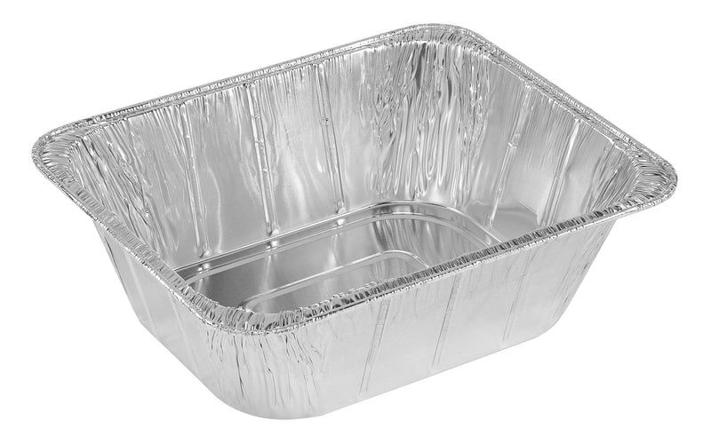 Foil Reusable Half Extra Deep Steam Baking Pan, Silver, 11-in, for Baking/Cooking/Steaming B4
