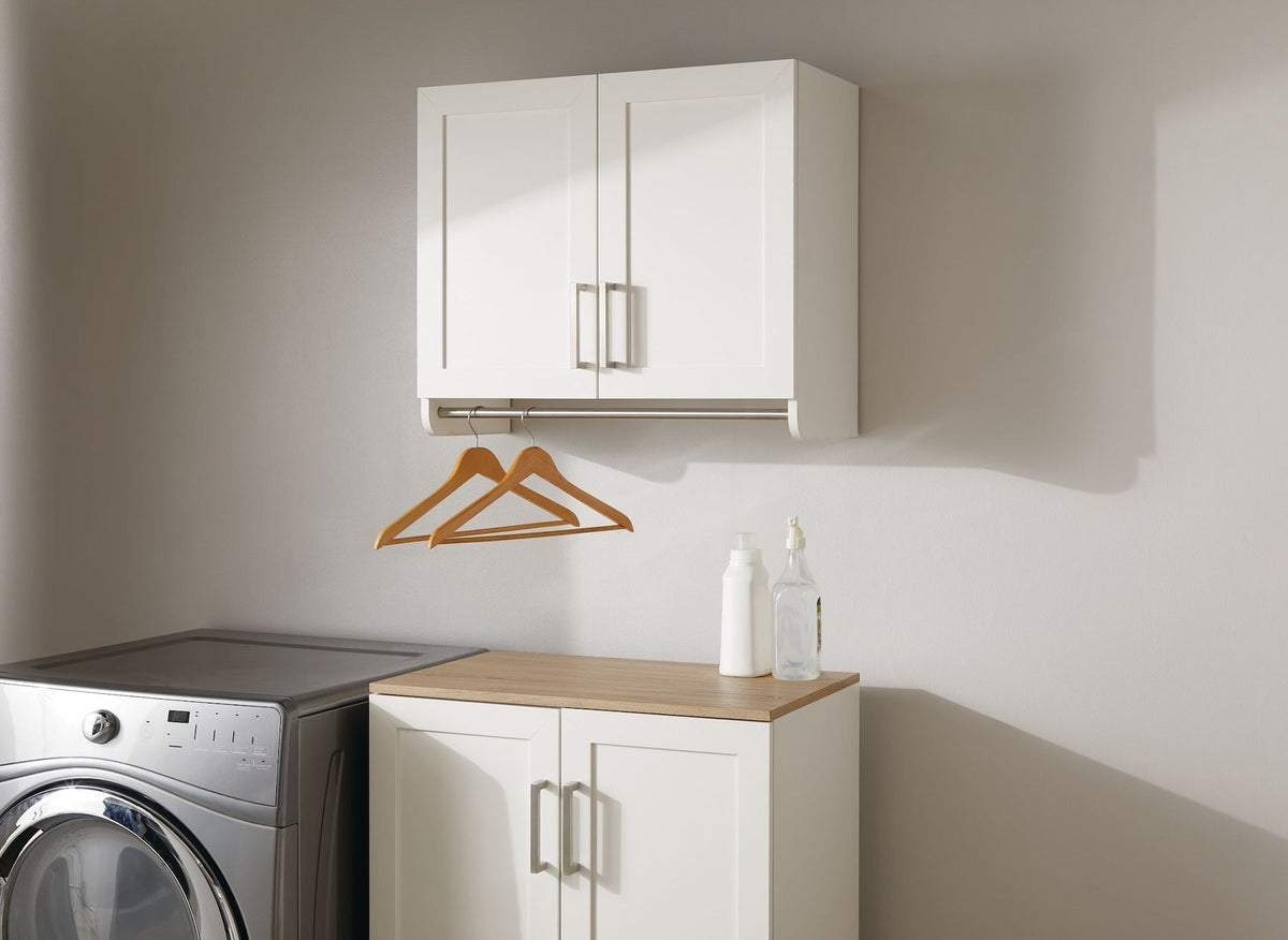 For Living 2-Door Wall Laundry Cabinet, White
