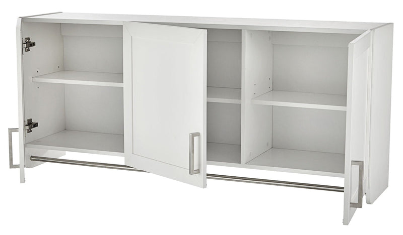 For Living 3-Door Wall Laundry Cabinet, White D6