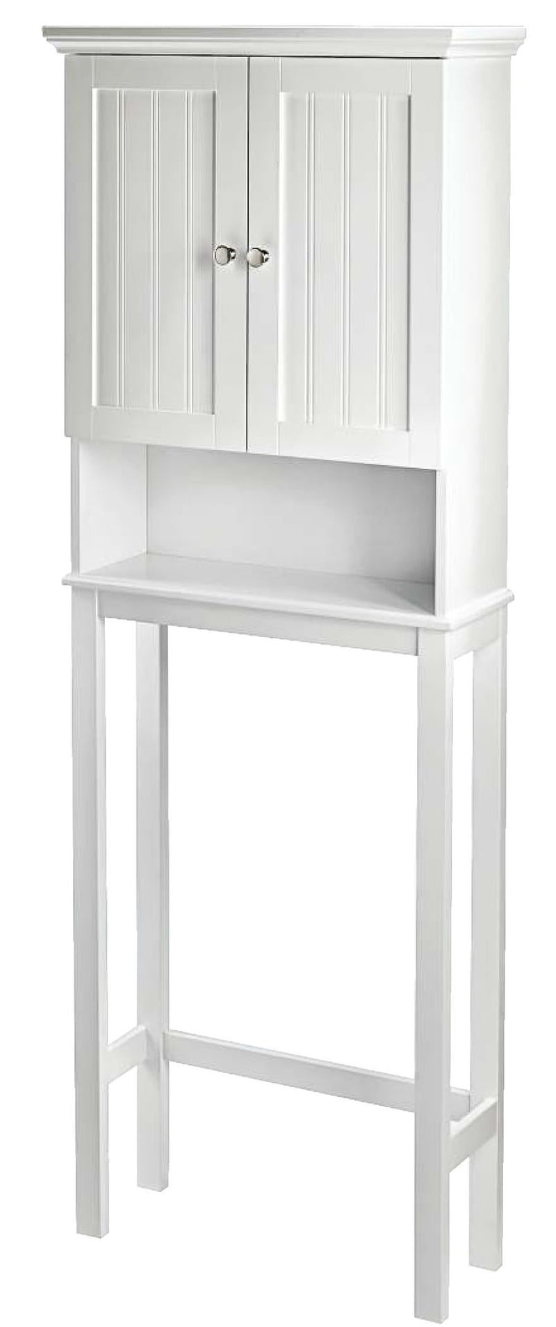For Living Brookfield 2-Door Over-The-Toilet Spacesaver Bathroom Storage Cabinet, White P1