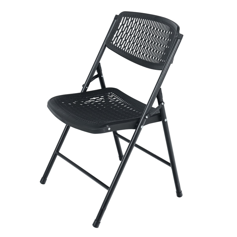 For Living Fabric Flex Chair, Compact & Portable, Black E8
