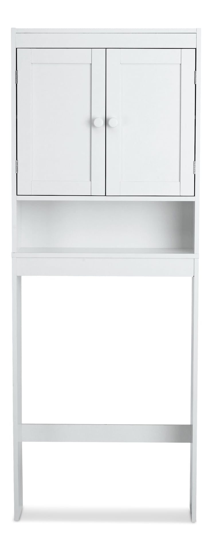 For Living Orleans 2-Door Over-The-Toilet Spacesaver Bathroom Storage Cabinet, White I0