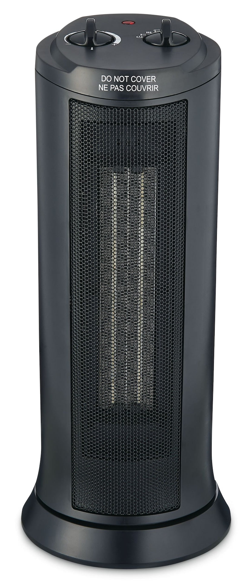 For Living Oscillating Tower Ceramic Space Heater withThermostat, 1500W, Black