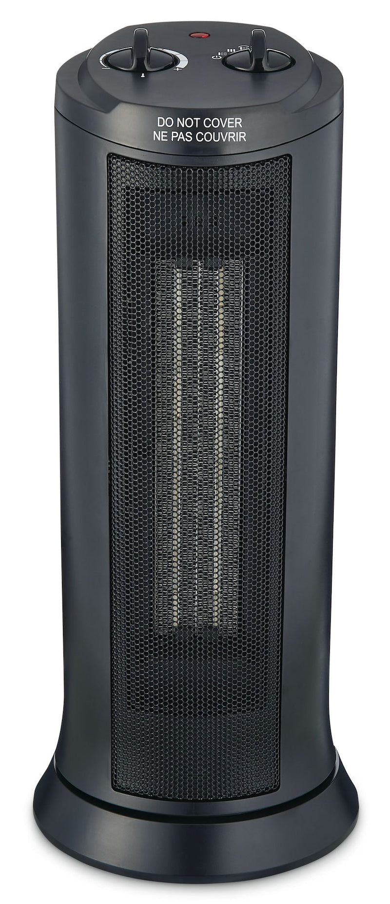 For Living Oscillating Tower Ceramic Space Heater withThermostat, 1500W, Black H1