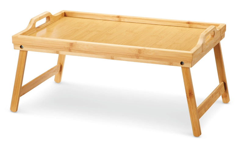 FOR LIVING Portable Bamboo Wood Folding TV/Laptop/Bed Tray L3