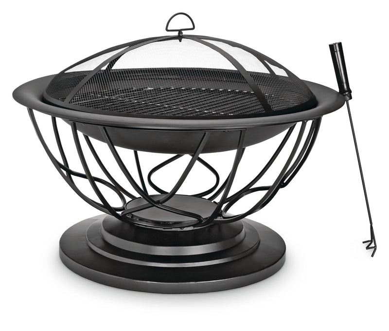 For Living Savona Round Wood-Burning Outdoor Fire Bowl/Fire Pit, 29.5 x 20-in O1