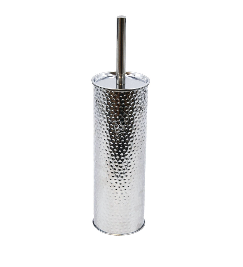 For Living Stainless Steel Compact Long Reach Toilet Brush, Hammered Finish P6