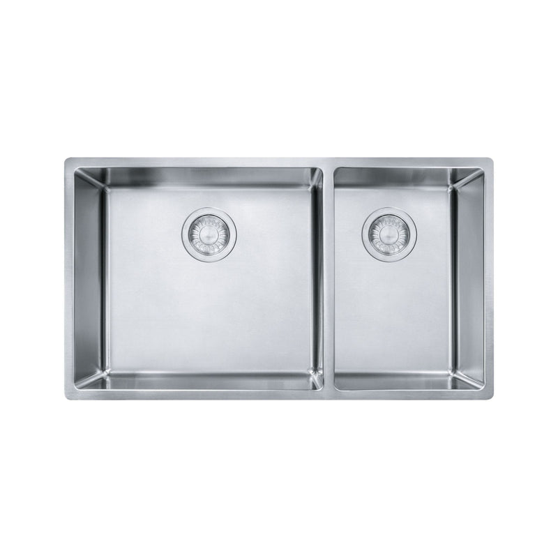 Franke 18-Gauge Stainless Steel Double Sink, 31x18-in S8