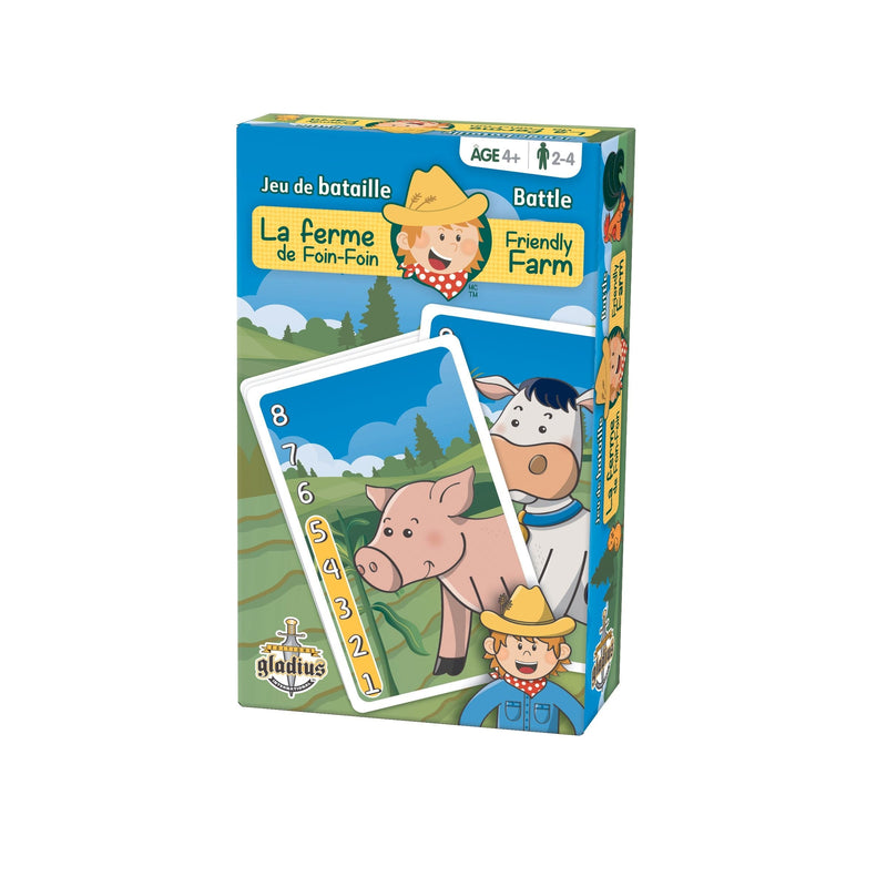 Friendly Farm Battle Family Board Game, Bilingual, Ages 4+ T5