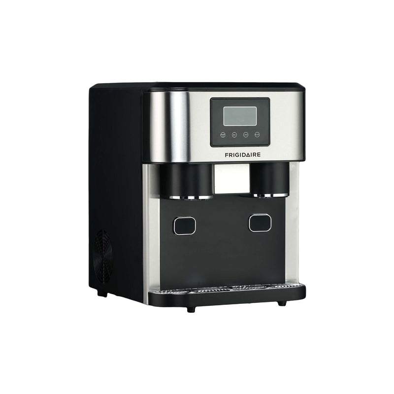 Frigidaire 3-in-1 Compact Countertop Water Dispenser & Ice Maker with LED Display, 33-lb Ice/Day, Stainless Steel F9