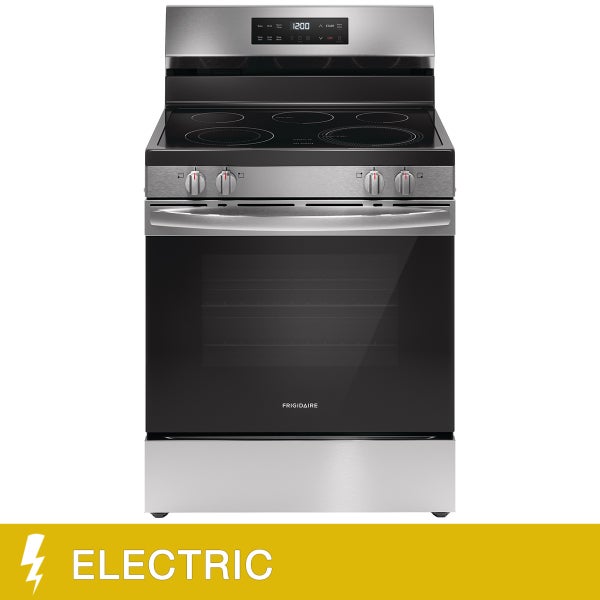 Frigidaire 30 in 5.3 cu ft. Electric Freestanding Range with EvenTemp Cooktop W7