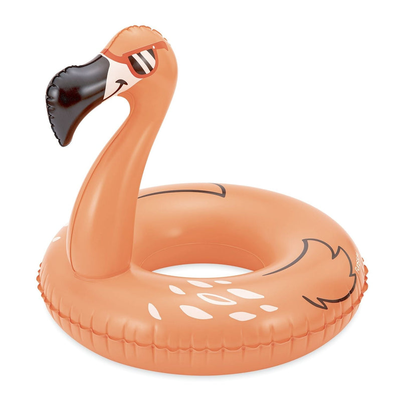 Funsicle Flaming Flamingo Inflatable Pool Swim Ring/Tube, 33-in Z7