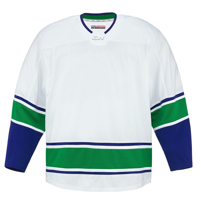 Gamewear 8500 Pro Team Hockey Jersey, Junior, Vancouver Canucks Away Colours, Various Sizes H1