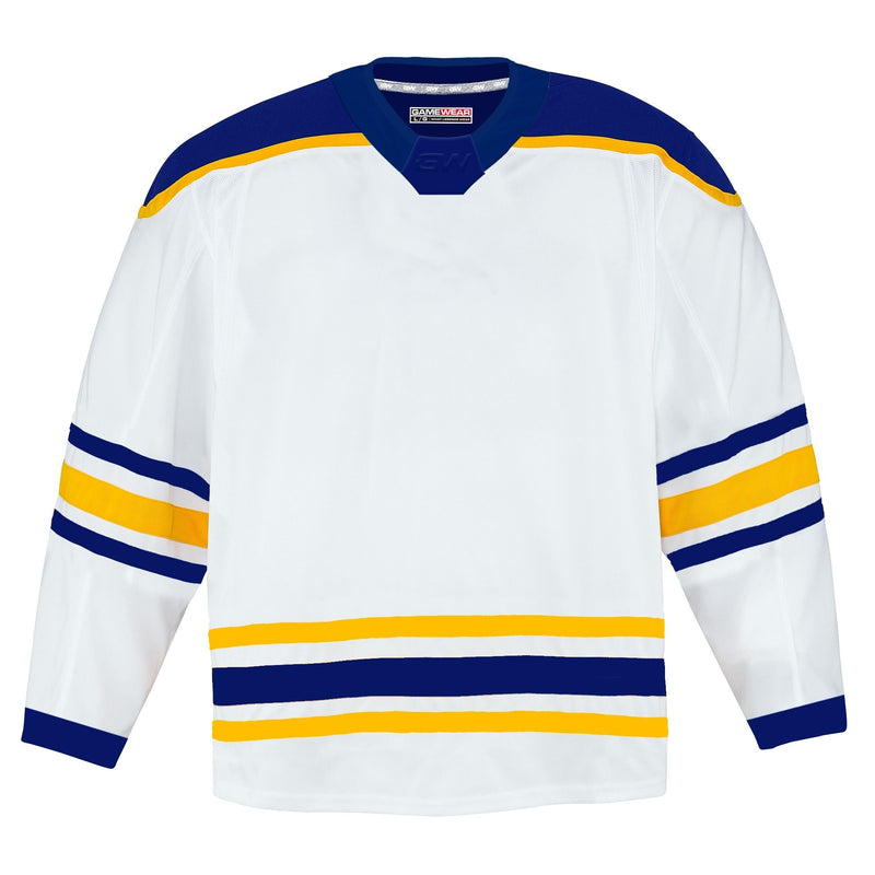 Gamewear 8500 Pro Team Hockey Jersey, Senior, Buffalo Sabres Away Colours, Various Sizes P5