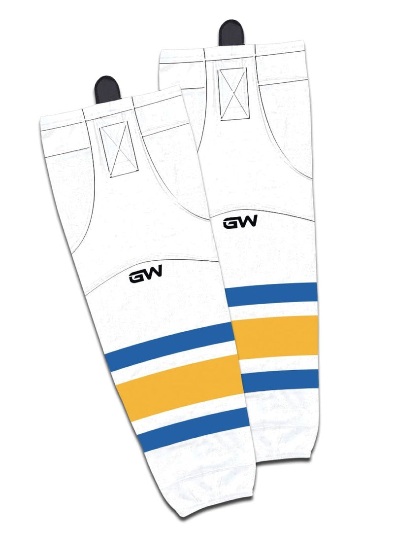 Gamewear 8500 Pro Team Performance Hockey Socks, Buffalo Sabres Away Colours, Assorted Sizes A1