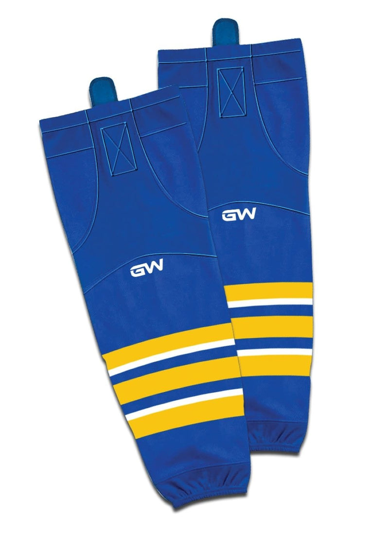Gamewear 8500 Pro Team Performance Hockey Socks, Buffalo Sabres Home Colours, Assorted Sizes Y5