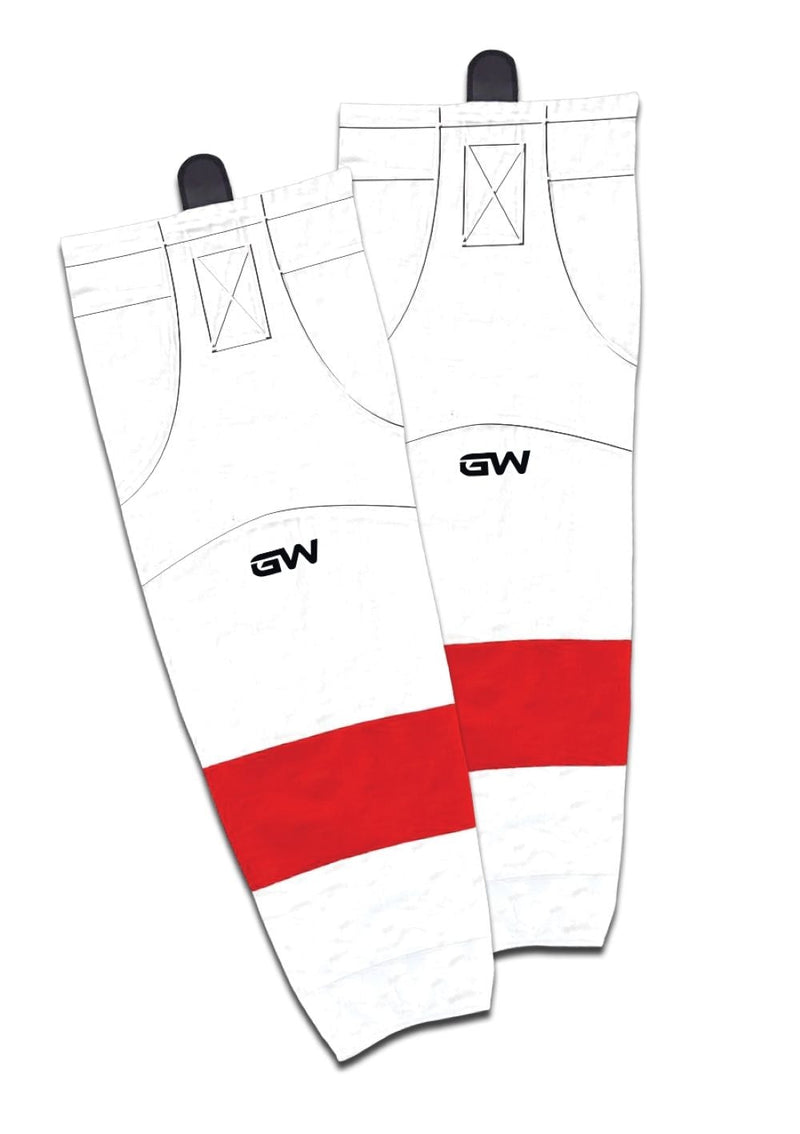 Gamewear 8500 Pro Team Performance Hockey Socks, Detroit Red Wings Away Colours, Assorted Sizes I4