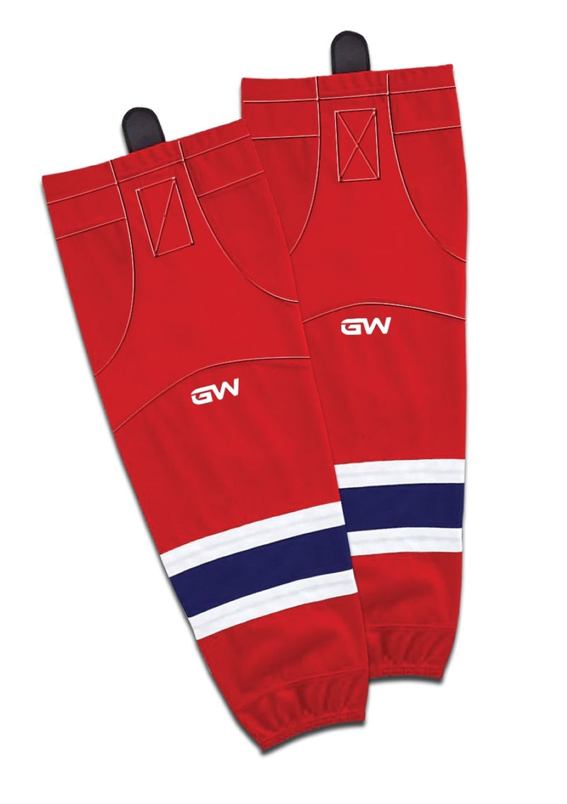 Gamewear 8500 Pro Team Performance Hockey Socks, Montreal Canadiens Home Colours, Assorted Sizes O9