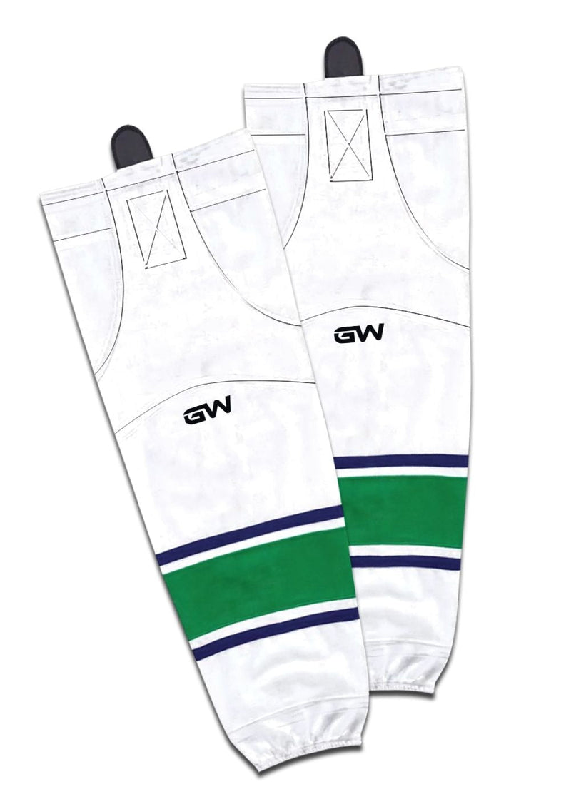 Gamewear 8500 Pro Team Performance Hockey Socks, Vancouver Canucks Away Colours, Assorted Sizes L7