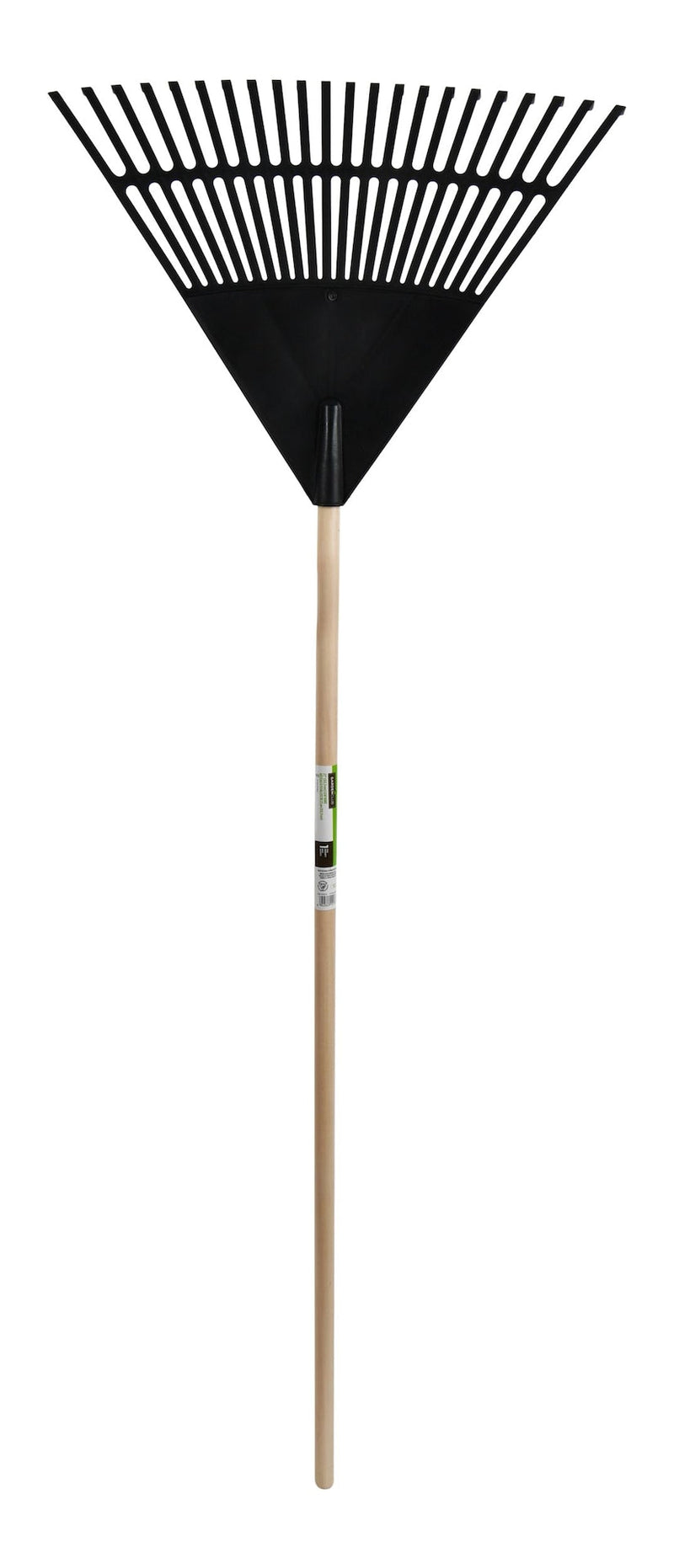 Garden Club 22-in Wide Poly 22-Tine Leaf Rake, 59-in Hardwood Shaft G9