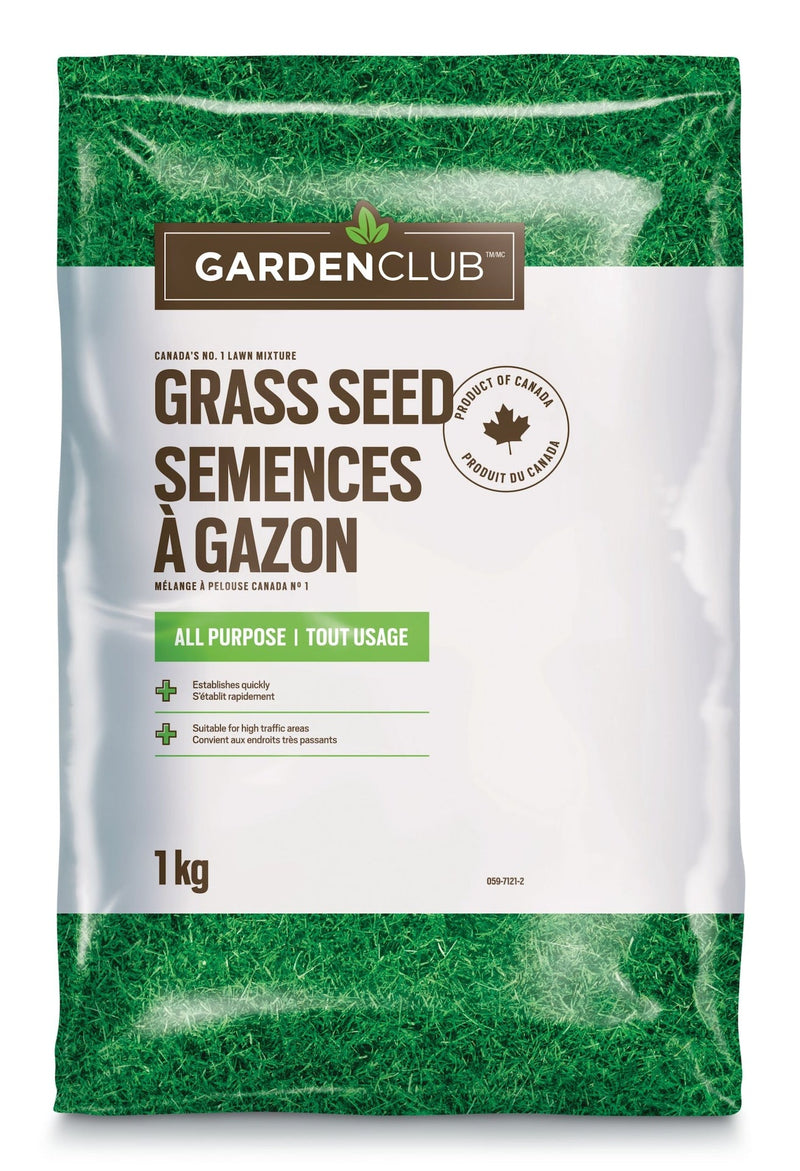 Garden Club All Purpose Grass Seed, 1-kg W8