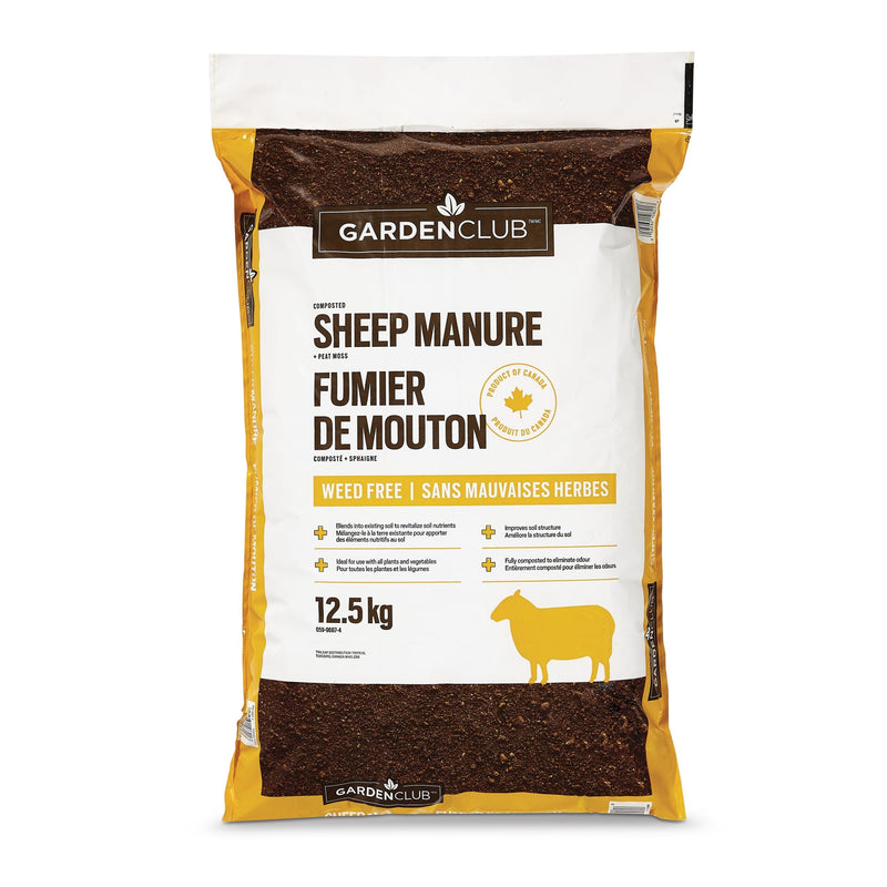 Garden Club Sheep Manure, 12.5-kg C5