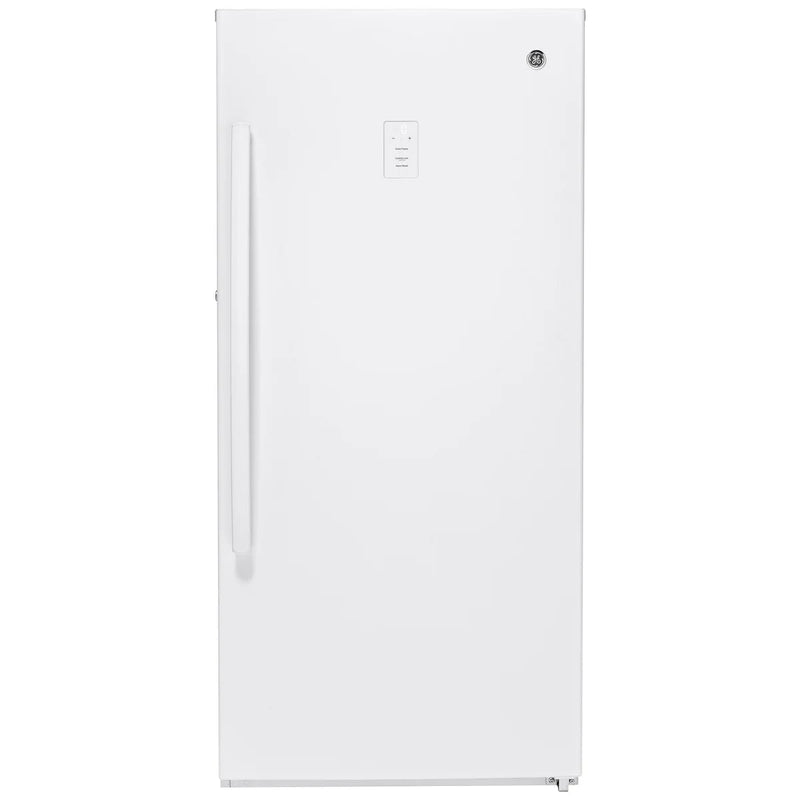 GE White 29 in 14.1 cu. ft. Frost-free Upright Freezer N9