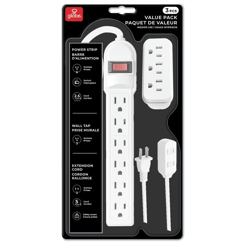 Globe 3-Piece Indoor Electrical Value Pack Y3