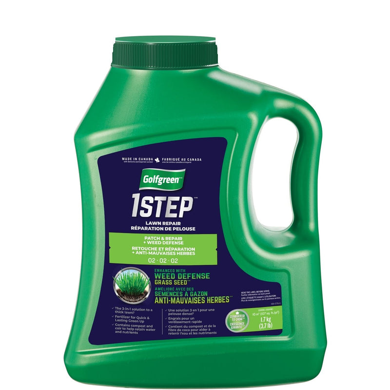 Golfgreen 1-Step Patch & Repair + Weed Defense 02-02-02 Grass Seed, 1.7-kg P7