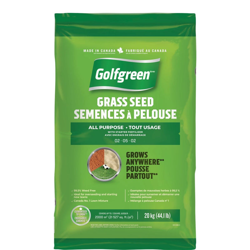 Golfgreen All Purpose Grass Seed with Starter Fertilizer, 20kg N9