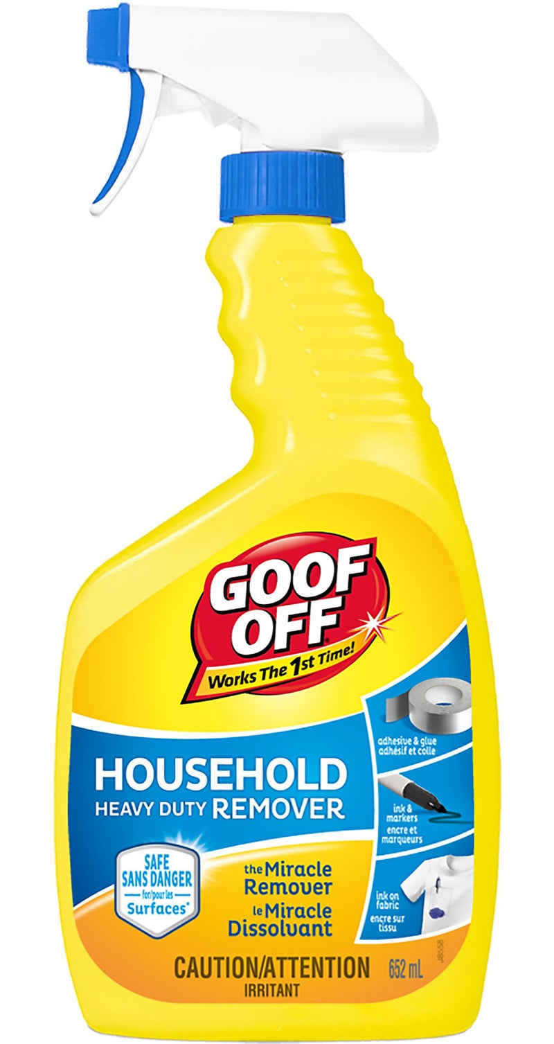Goof Off Household Heavy Duty Remover, Multi-Purpose Spot & Stain Spray Cleaner, 652-mL L4