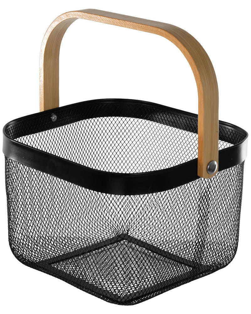 Gracious Living Wired Basket, Black V0