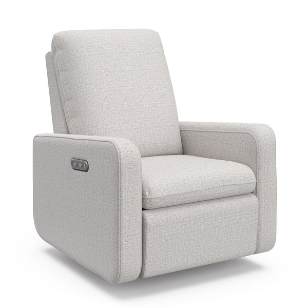 Graco Teddi 1-USB-A/1-USB-C Steel Basketweave Power Recliner & Swivel Glider N8