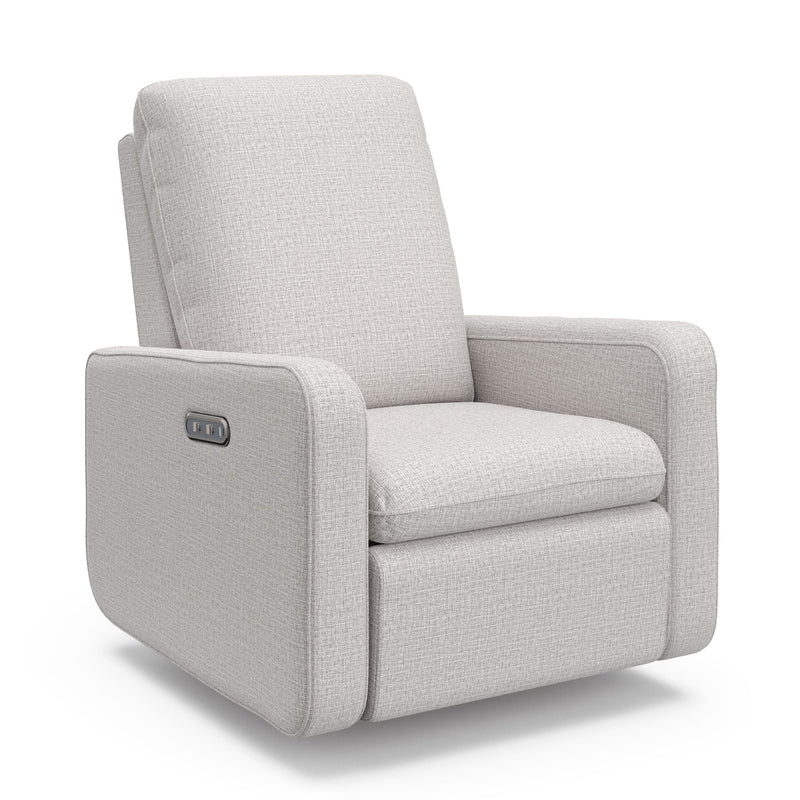 Graco Teddi 1-USB-A/1-USB-C Steel Basketweave Power Recliner & Swivel Glider N8