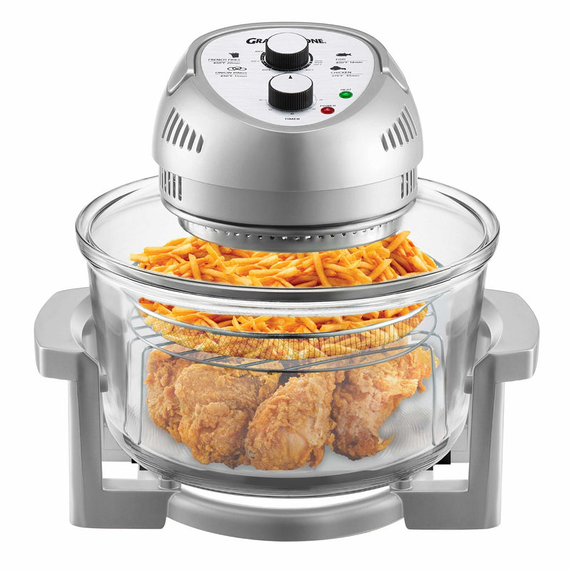 Granitestone Glass Air Fryer, Silver A6