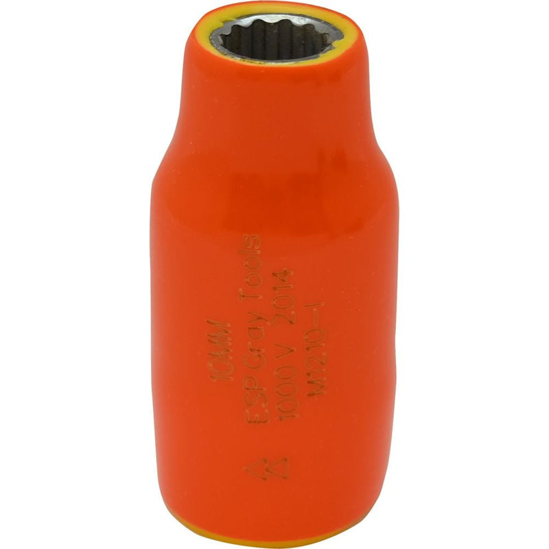 Gray Tools 1/2-in Drive Standard Length Socket, Assorted Sizes, Metric, 12 Point, 1000V Insulated I9