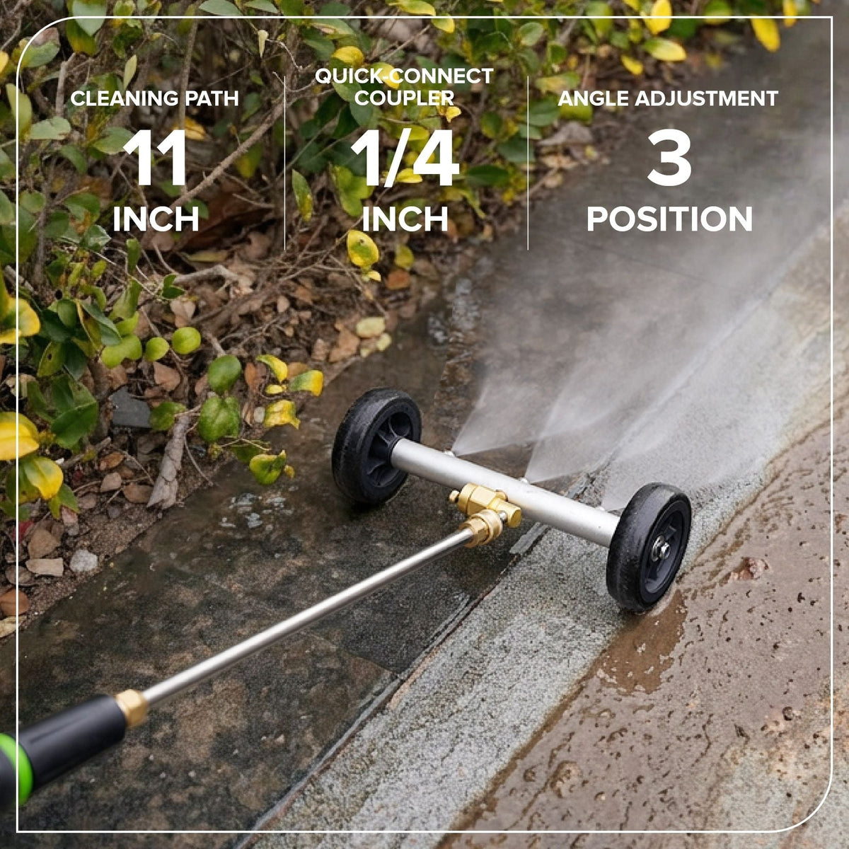 Greenworks 2-in-1 Water Broom & Undercarriage Cleaner, Pressure Washer Attachment