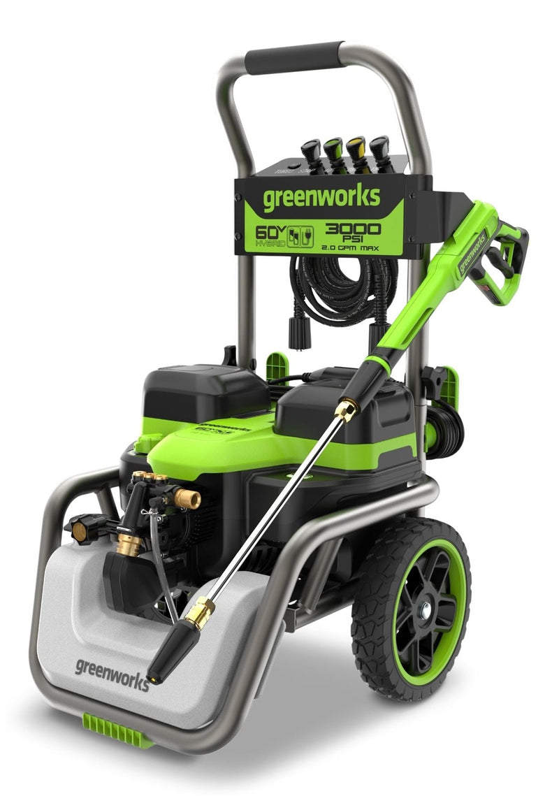 Greenworks 60V 3000PSI 2.0GPM Hybrid AC/DC Pressure Washer, Tool Only Z9