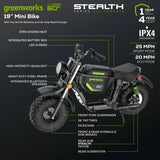 Greenworks 60V Stealth Series Electric Mini-Bike