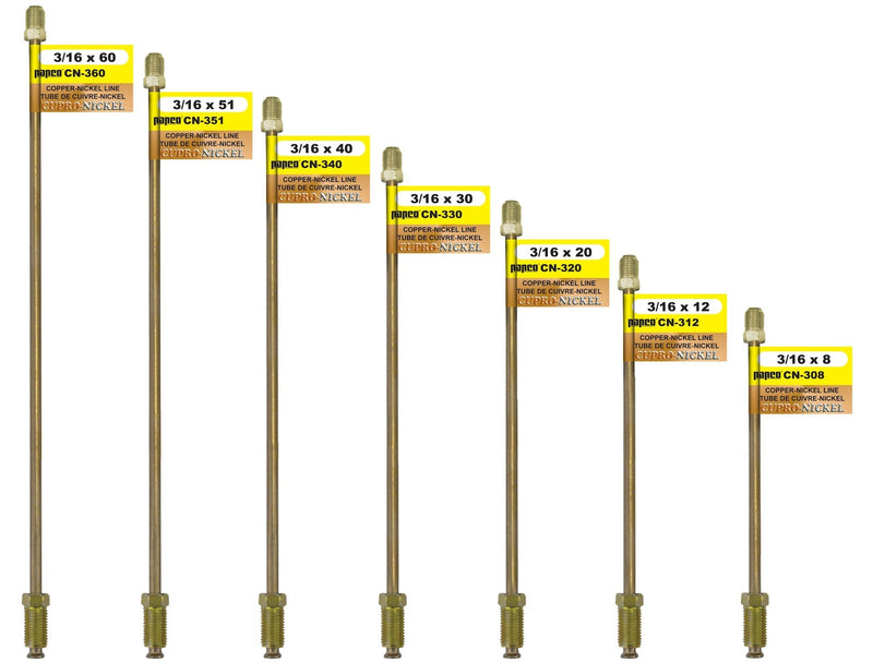 H. Paulin CN340 Copper Nickel Brake Line, Standard, 40 x 3/16-in Please make sure this part fits your need M0