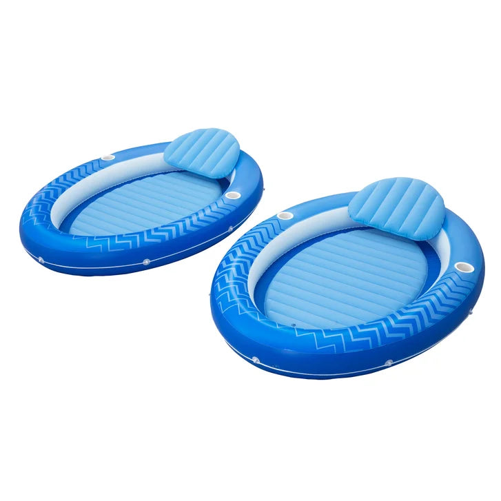 H20GO! Comfort Plush Cover Lounge Float, 2 pack Z6