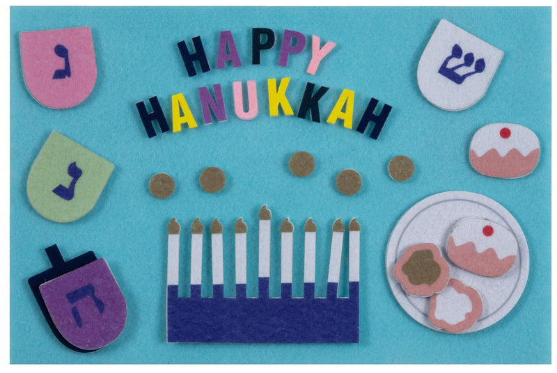 "Happy Hanukkah" Felt Interactive Activity Play Board Kit, 30-pc, for Hanukkah V9