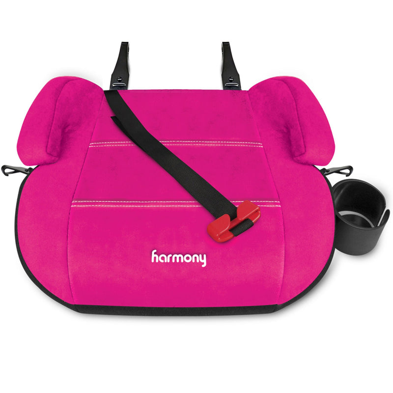 Harmony Backless Booster Elite, Fits Kids 34–57-in Tall, Pink O2