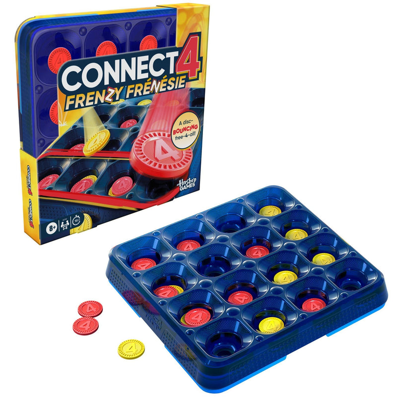 Hasbro Connect 4 Frenzy Strategy Board Game, Bilingual G3