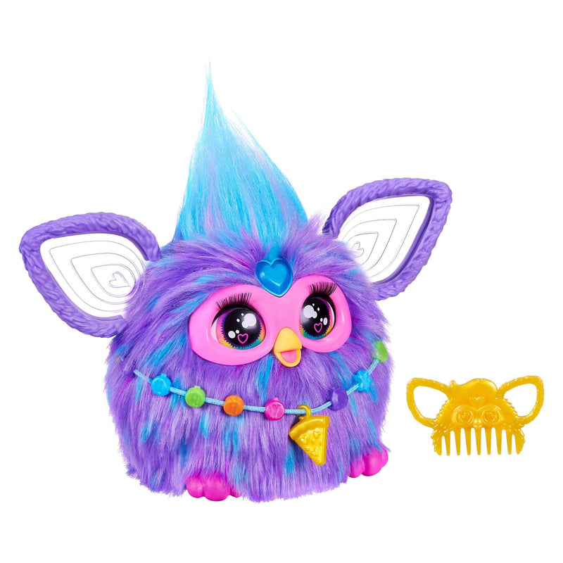 Hasbro Furby Purple Interactive Plush Toy, Electronic, French Version, Ages 6+ Y0