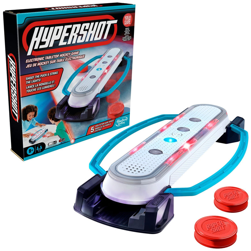 Hasbro Games Hypershot Electronic Tabletop Hockey Game, 5-in-1 Board Game, Ages 8+ L0